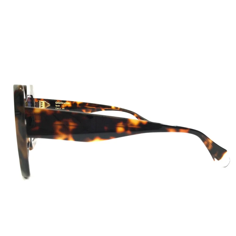 Gigi Studios Sunglasses LEANDRA 6762/2 Tortoise Butterfly Frames w/ Blue Lenses